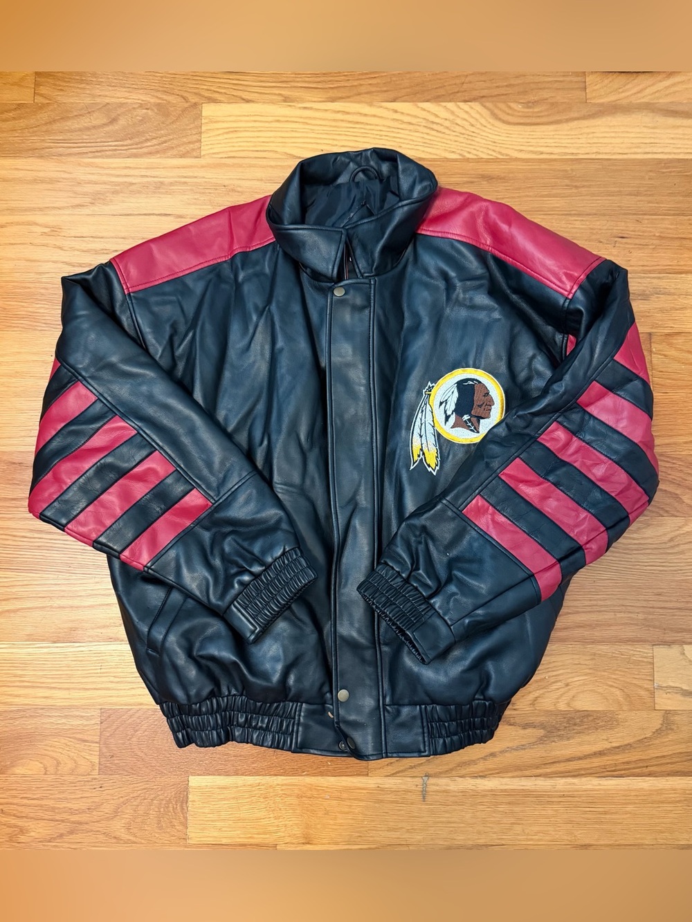 Men's Leather Bomber Jacket